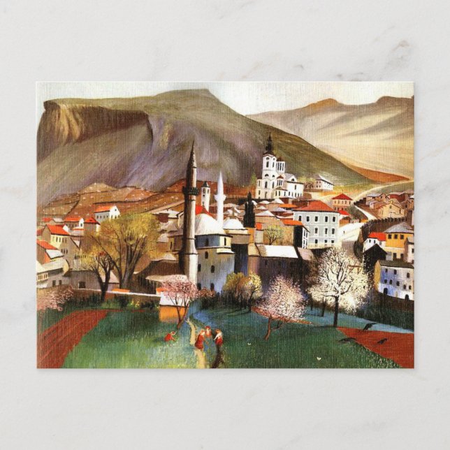 Springtime in Mostar Postcard (Front)