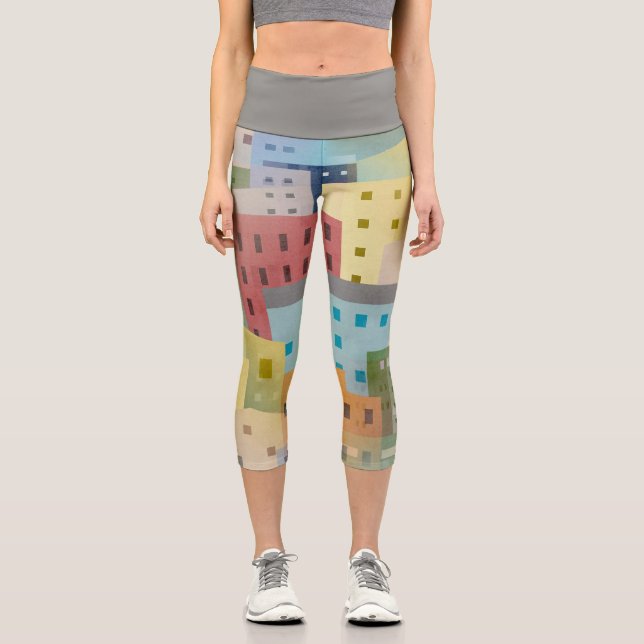 Springtime in the city capri leggings (Front)