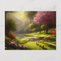 Springtime in the Countryside Village