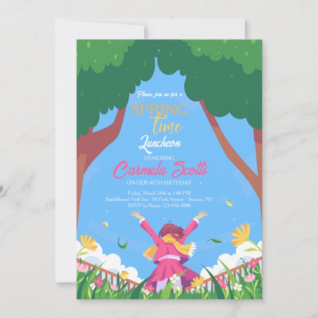 Springtime Invitation (Front)