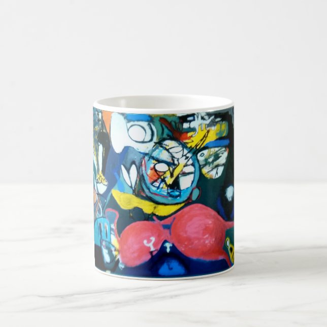 Springtime Jazz Abstract Hankamer Artjunkhaus Art Coffee Mug (Center)