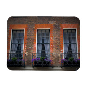 Springtime London Lavender Window Boxes - Magnet