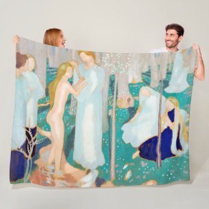Springtime, Maurice Denis Fleece Blanket