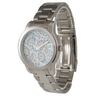Springtime Paisley Pattern Watch