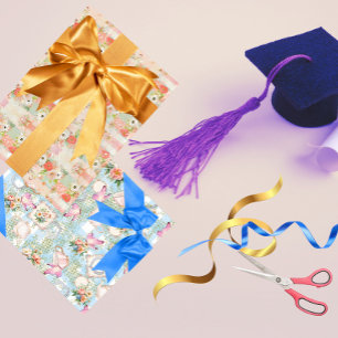 Springtime Party at the Garden  Wrapping Paper Sheet