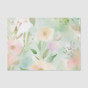 Springtime Pastel Watercolor Tissue Paper