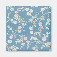 Springtime Pattern - Birds & Flowers
