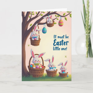 Springtime Rabbit Fun Season Card