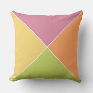 Springtime Sherbet Argyle  pillow  Colourful argyl