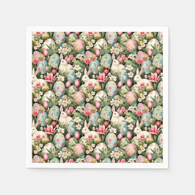 Springtime Soiree Easter Pattern Napkin (Front)