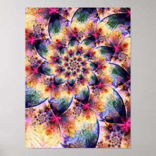 Springtime Spiral Poster
