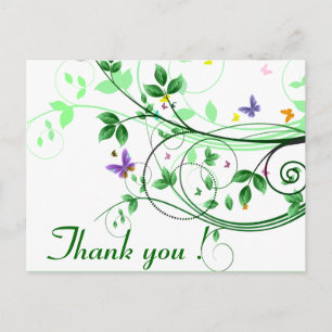 Springtime Thank you Postcard