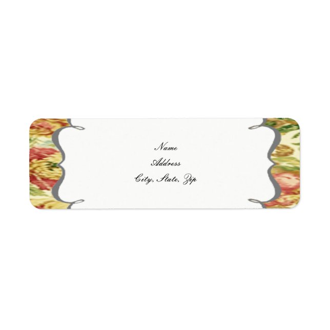 Springtime Wedding Address Labels (Front)