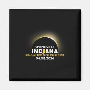 Springville Indiana In Total Solar Eclipse 2024 Magnet