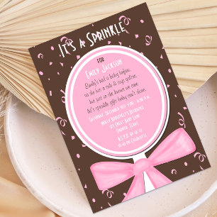Sprinkle Baby Invitation Girl Shower