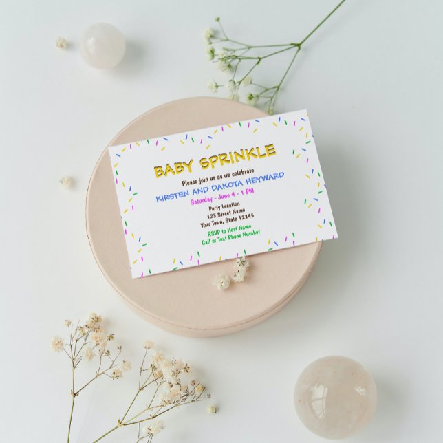 Sprinkle Baby Shower Invitation (Creator Uploaded)