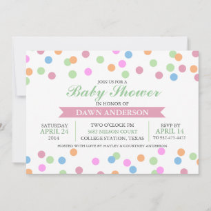 Sprinkle Baby Shower Invitation