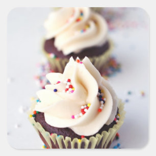 Sprinkle Cupcakes Square Sticker