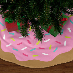 Sprinkle Doughnut Cute Christmas Tree Skirt
