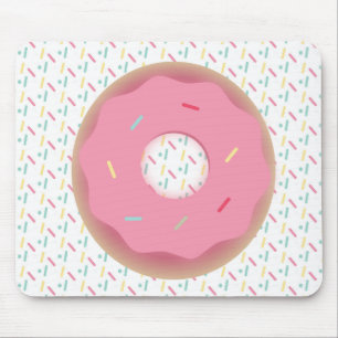 Sprinkle Frosted Pink 3D Doughnut Mouse Pad