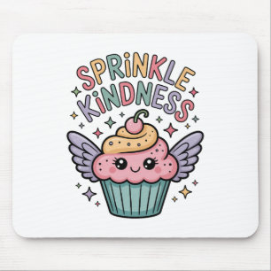 Sprinkle Kindness Cupcake Mouse Pad