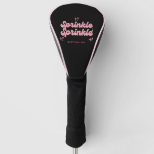 Sprinkle Sprinkle Golf Head Cover Pink and Black