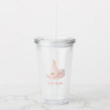 Sprinkle Sprinkle Pink Witch Hat Tumbler