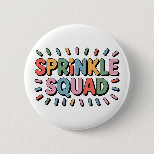 Sprinkle Squad | Baby Sprinkle 6 Cm Round Badge (Front)
