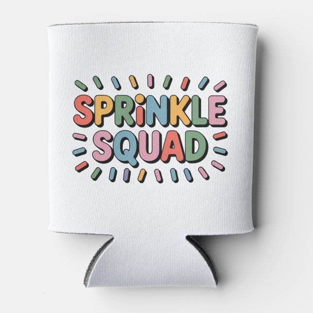Sprinkle Squad | Baby Sprinkle Can Cooler (Front)