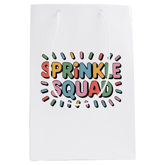 Sprinkle Squad | Baby Sprinkle Medium Gift Bag (Front)