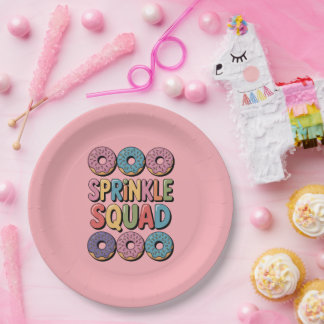Sprinkle Squad | Baby Sprinkle Paper Plate