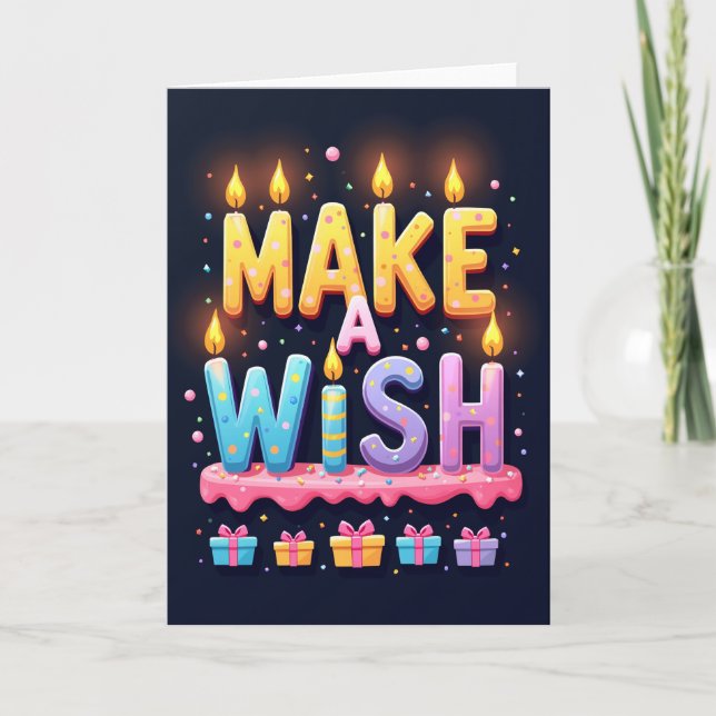 Sprinkle Wish Birthday Card (Front)