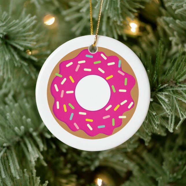 Sprinkled donut Christmas tree ornament (Tree)