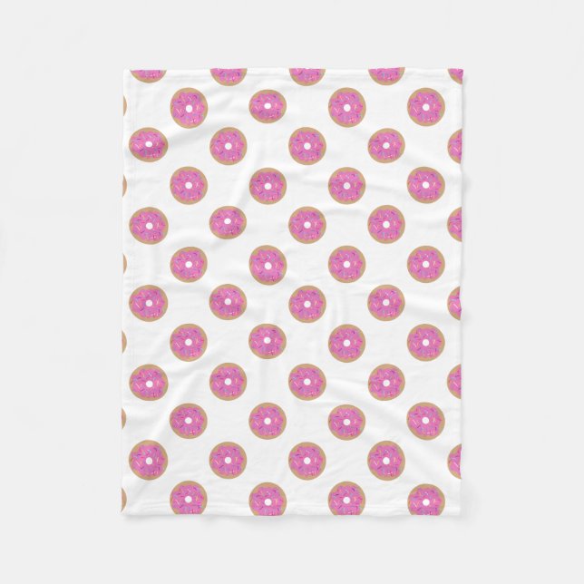 Sprinkled Doughnut Fleece Blanket (Front)