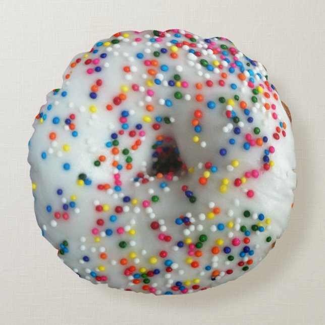 Sprinkled Doughnut Pillow (Front)