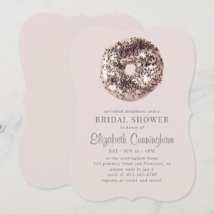 Sprinkled Doughnuts and a Bridal Shower Invitation