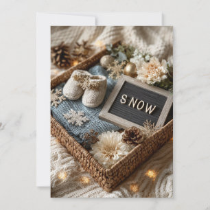 Sprinkled in Snow   Snowflake Sprinkle Invitation