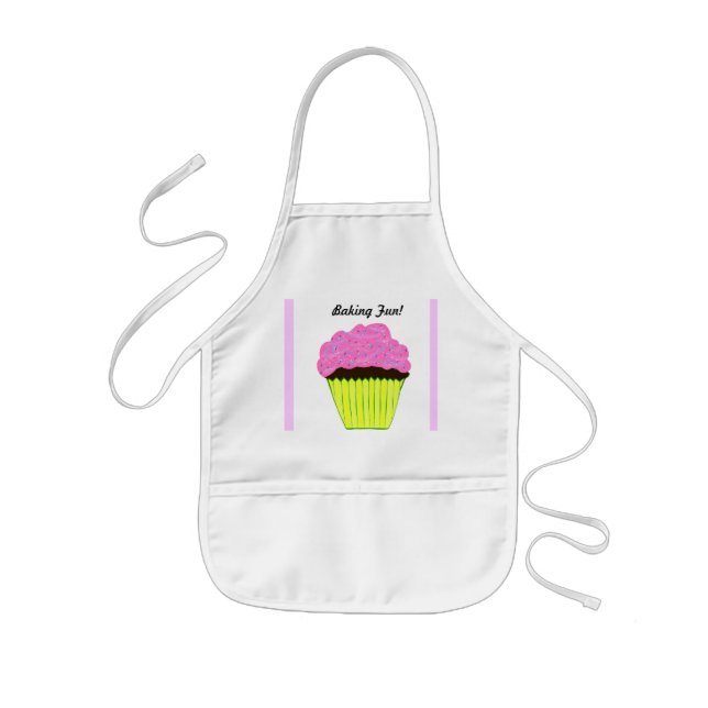 Sprinkled Pink Cupcake Baking Fun Apron (Front)