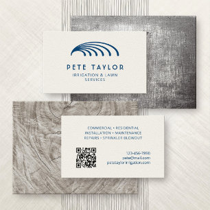 Sprinkler Irrigation Lawn Business Card