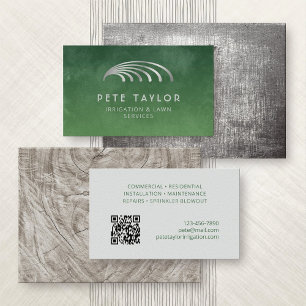 Sprinkler Irrigation Lawn Business Card