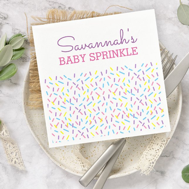 Sprinkles Baby Sprinkle Baby Shower Napkin (Creator Uploaded)