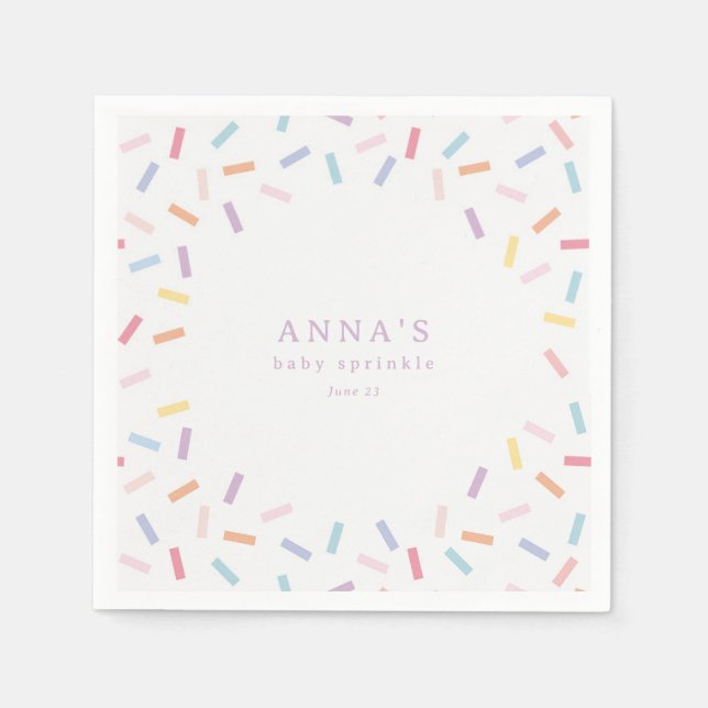 Sprinkles Baby Sprinkle Napkin (Front)