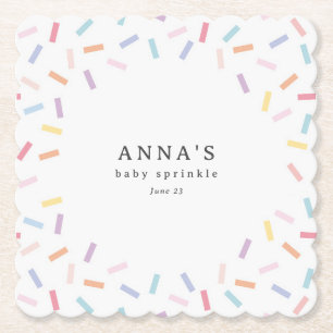 Sprinkles Baby Sprinkle Paper Coaster