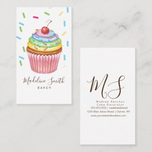 Sprinkles Bakery Rainbow Cupcakes Business Card