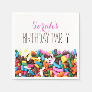 Sprinkles Birthday Party Napkins