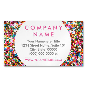 Sprinkles Business Card Magnet