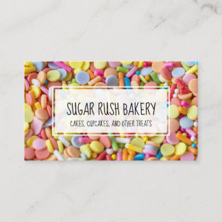 Sprinkles Cupcake Cake Bakery Sugar Business Card