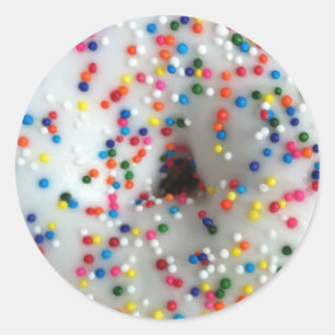 Sprinkles Doughnut Classic Round Sticker