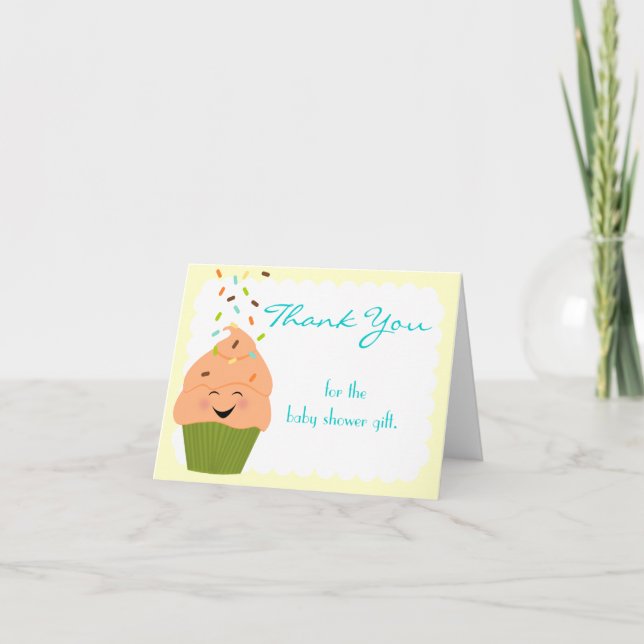 Sprinkles Gender Neutral Brights Thank You Card (Front)
