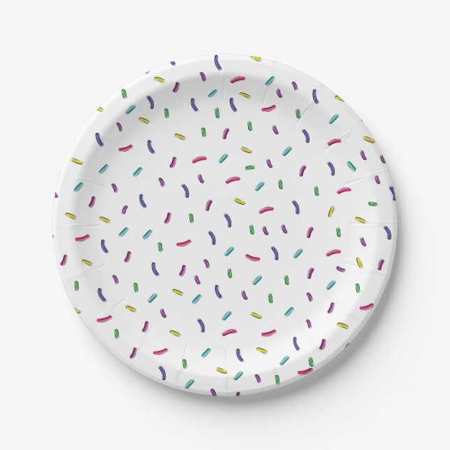 Sprinkles Paper Plate (Front)